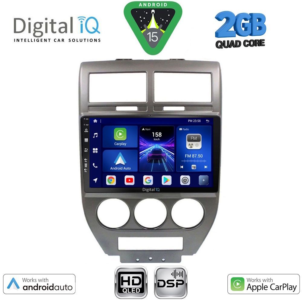 BXC3276_15 DIGITAL IQ BXC 3276_CPAA (10inc) MULTIMEDIA TABLET for JEEP COMPASS - PATRIOT mod. 2007-2016 - Image 1