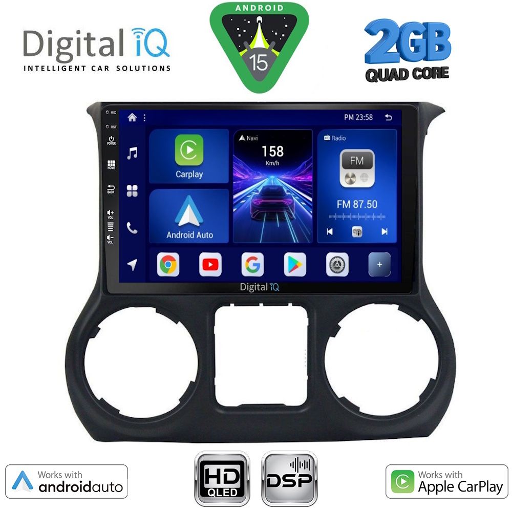BXC3296_15 DIGITAL IQ BXC 3296_CPAA (10inc) MULTIMEDIA TABLET for JEEP WRANGLER mod. 2014-2017 - Image 1