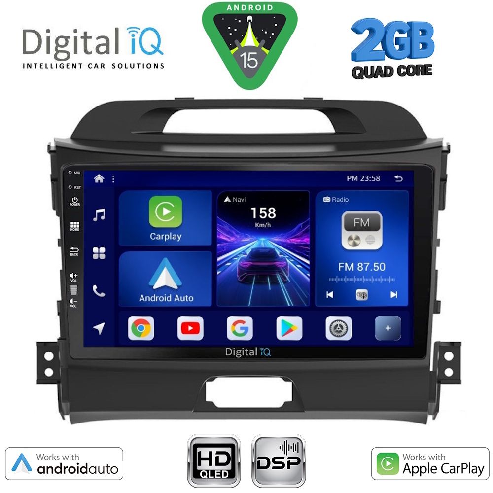 BXC3325_15 DIGITAL IQ BXC 3325_CPAA (9inc) MULTIMEDIA TABLET for KIA SPORTAGE mod. 2010-2015 - Image 1