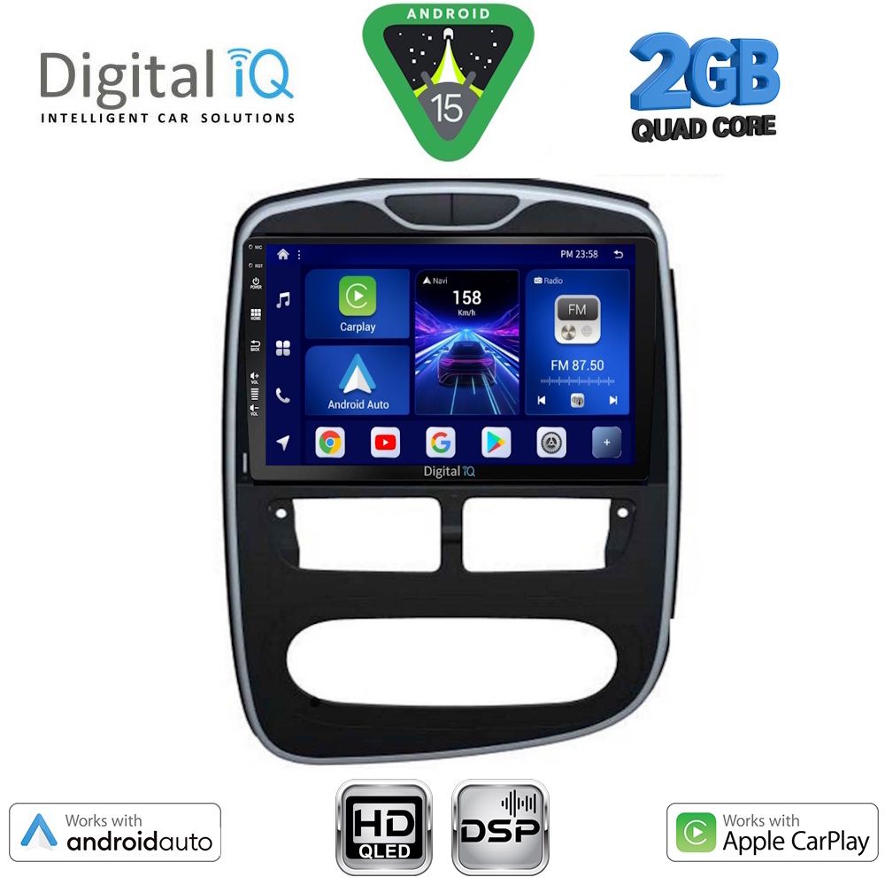 BXC3544_15 DIGITAL IQ BXC 3544_CPAA (10inc) MULTIMEDIA TABLET for RENAULT CLIO mod. 2012-2015 - Image 1