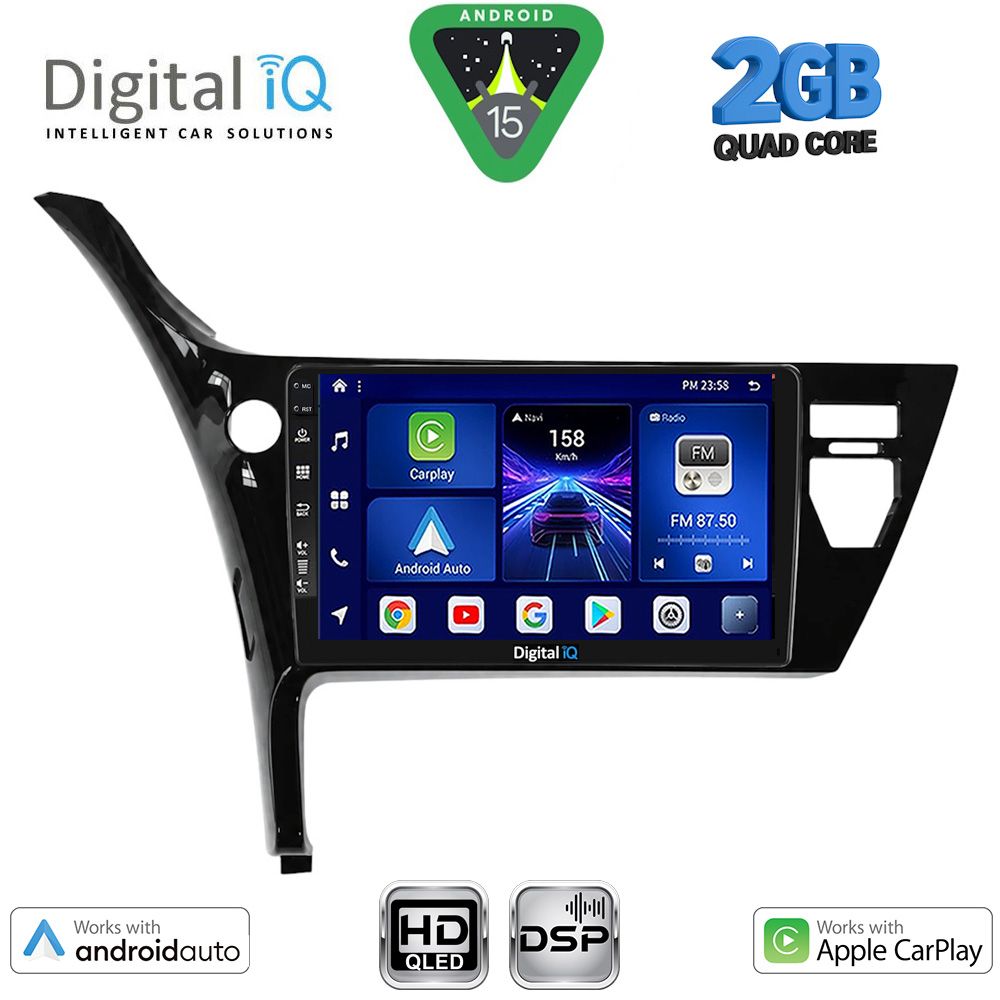 BXC3703B_15 DIGITAL IQ BXC 3703B_CPAA (10inc) MULTIMEDIA TABLET for TOYOTA AURIS mod. 2015-2021 - Image 1