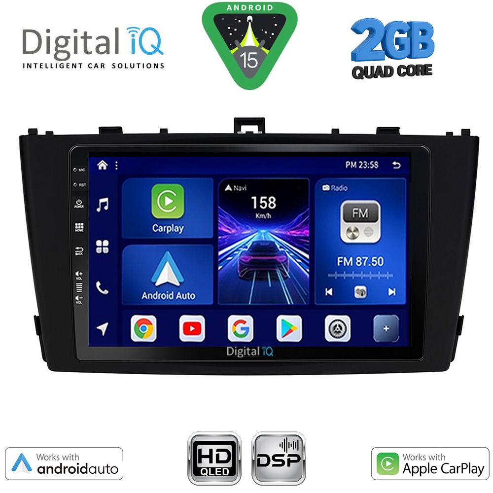 BXC3705BL_15 DIGITAL IQ BXC 3705BL_CPAA (9inc) MULTIMEDIA TABLET for TOYOTA AVENSIS (T27) mod. 2009-2015 (BLACK) - Image 1
