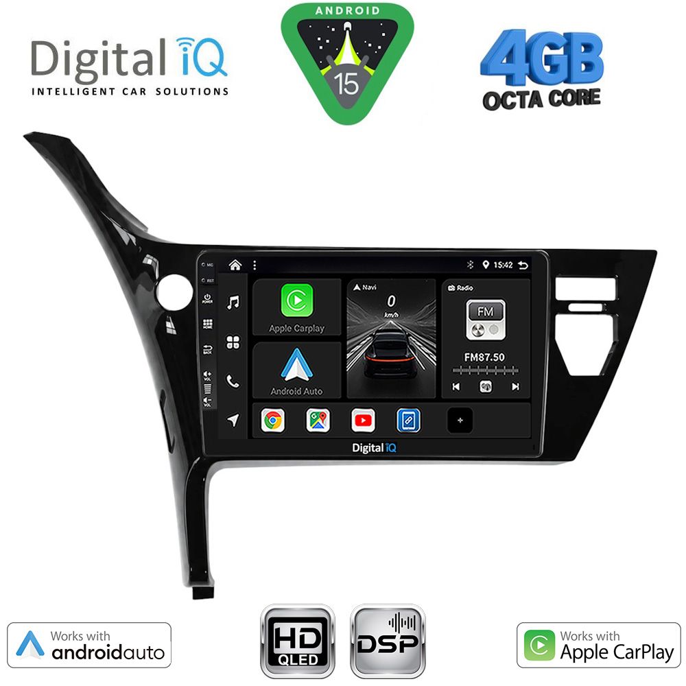 BXF16703B_15 DIGITAL IQ BXF 16703B_CPAA (10inc) MULTIMEDIA TABLET for TOYOTA AURIS mod. 2015-2021 - Image 1
