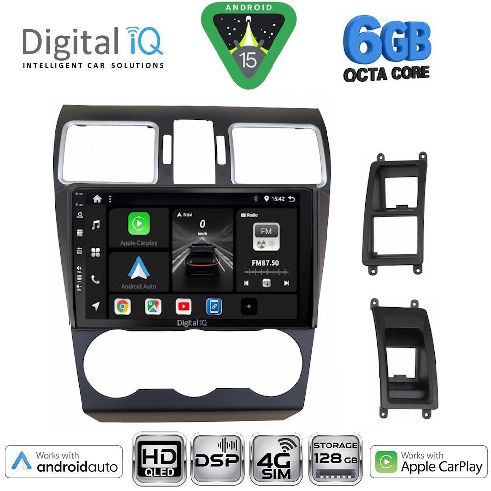 BXF17663A-15 DIGITAL IQ BXF 17663A_CPAA (9inc) MULTIMEDIA TABLET for SUBARU FORESTER - IMPREZA - XV mod. 2013-2019 - Image 1