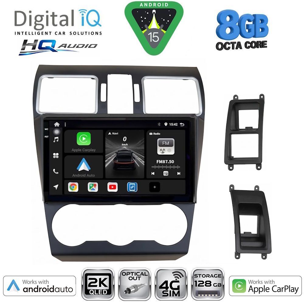 BXF20663A-15 DIGITAL IQ BXK 20663A_CPAA (9inc) MULTIMEDIA TABLET for SUBARU FORESTER - IMPREZA - XV mod. 2013-2019 - Image 1