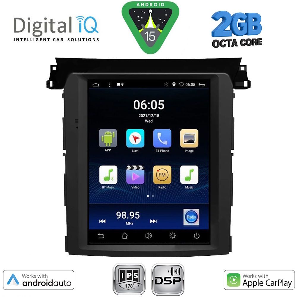BXF5961_15 DIGITAL IQ BXF 5961_CPAA TESLA STYLE for SUBARU FORESTER – IMPREZA – XV mod. 2019-2024 - Image 1