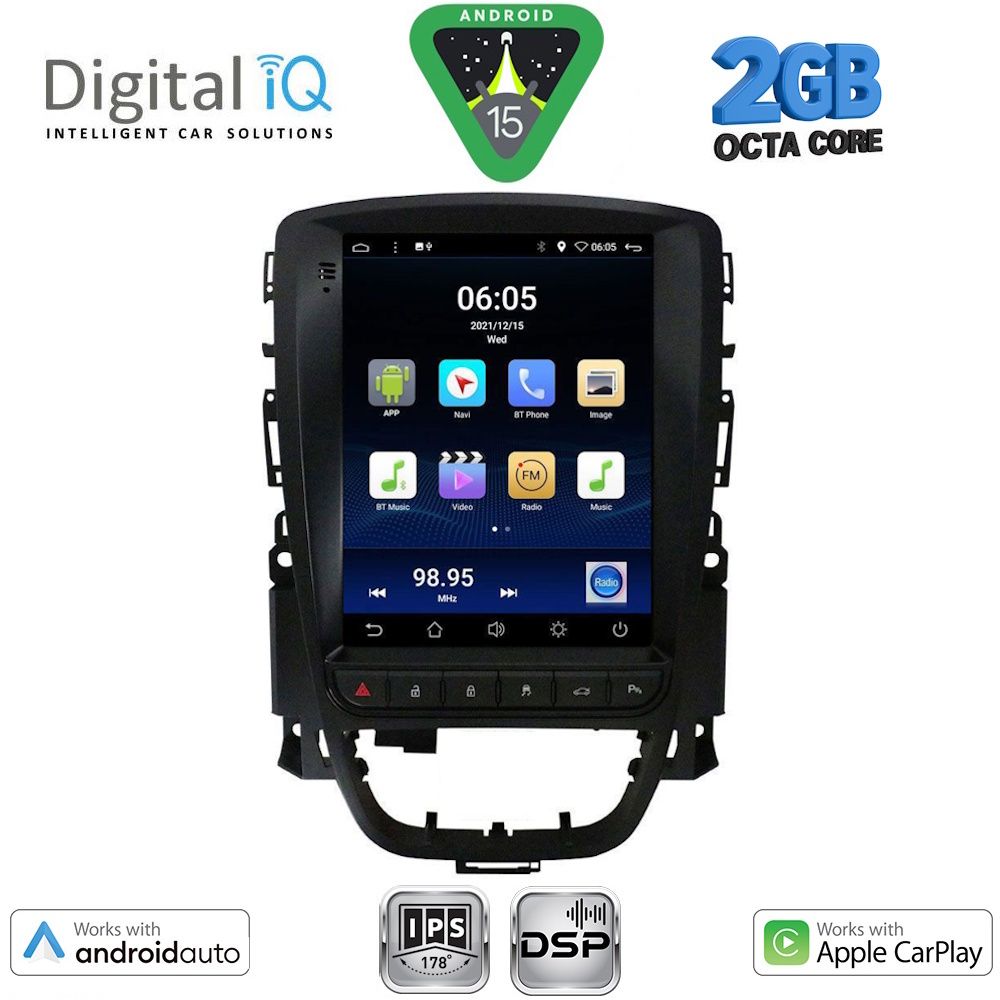 BXF5972_15 DIGITAL IQ BXF 5972_CPAA TESLA STYLE for OPEL ASTRA J 2011-2016 - Image 1
