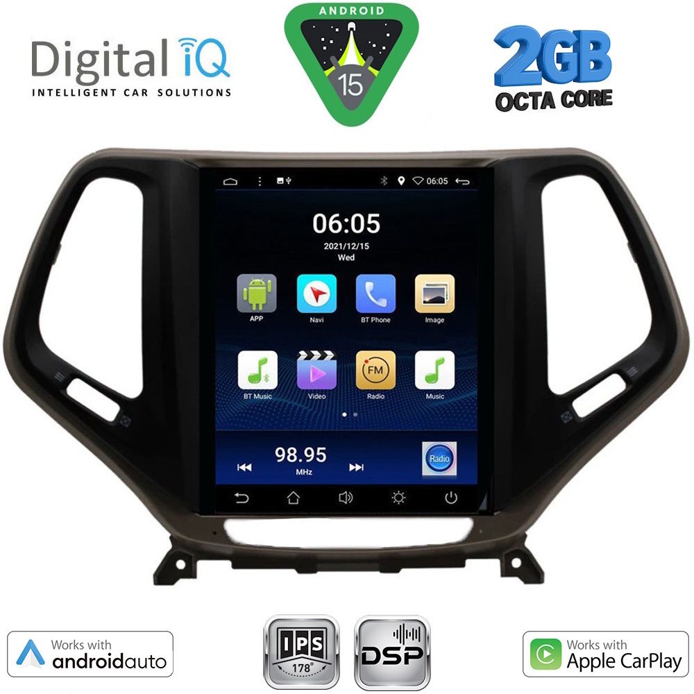 BXF5984_15 DIGITAL IQ BXF 5984_CPAA TESLA STYLE for JEEP CHEROKEE mod. 2014-2024 - Image 1