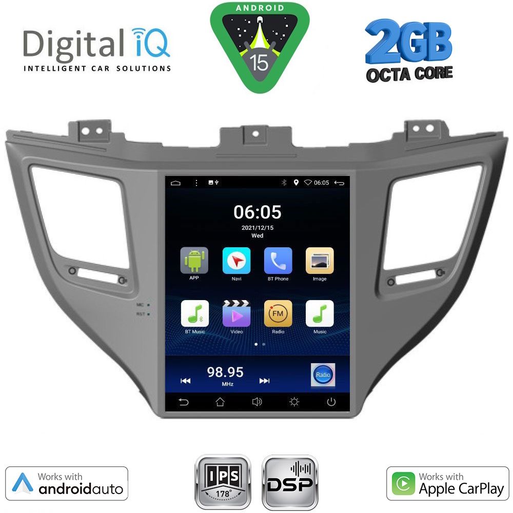 BXF5997_15 DIGITAL IQ BXF 5997_CPAA TESLA STYLE for HYUNDAI TUCSON mod. 2015-2019 - Image 1