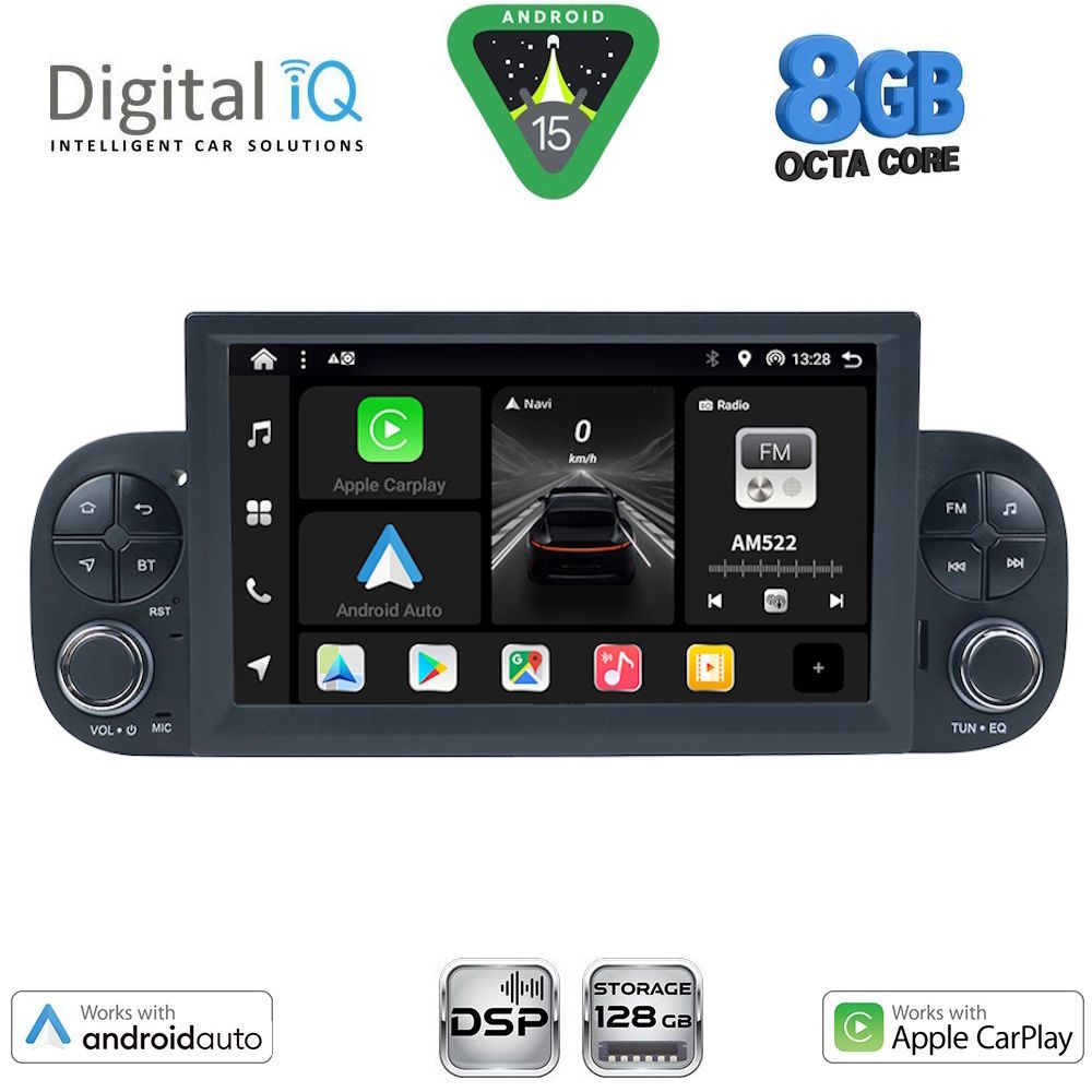 BXF722-15 DIGITAL IQ BXF 722_CPAA (7" DECK) MULTIMEDIA SYSTEM for FIAT PANDA mod. 2012-2021 - Image 1