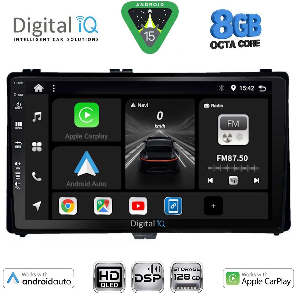 BXF7703_15 DIGITAL IQ BXF 18703A_CPAA (9inc) MULTIMEDIA TABLET for TOYOTA AURIS mod. 2015-2021 – AYGO X mod. 2022-2026 – COROLLA mod. 2017-2019 - Image 1
