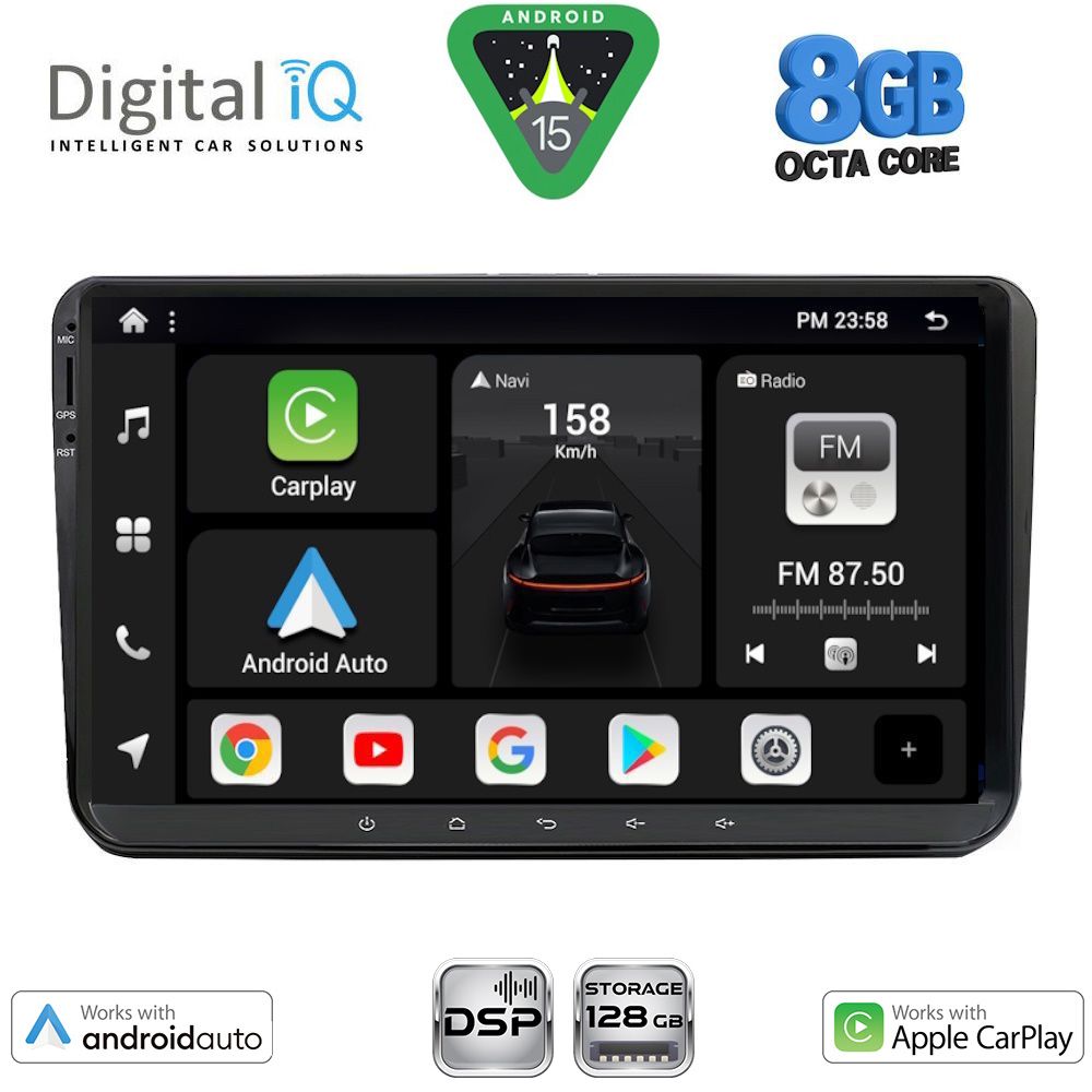BXF789_15_ DIGITAL IQ BXF 789_CPAA (9" DECK) MULTIMEDIA SYSTEM for VW – SKODA – SEAT GROUP mod. 2004-2018 - Image 1