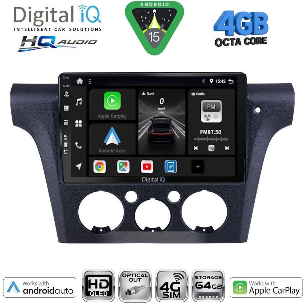 BXK19003CL-15 DIGITAL IQ BXK 19441CL_CPAA (9inc) MULTIMEDIA TABLET for MITSUBISHI OUTLANDER mod. 2001-2005 with CLIMA - Image 1