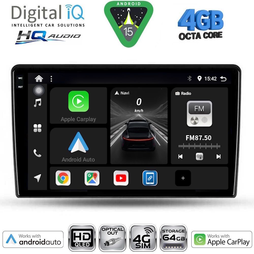 BXK19026-155 DIGITAL IQ BXK 19026A_CPAA (9inc) MULTIMEDIA TABLET for ALFA ROMEO GIULIETTA mod 2014-2020 - Image 1