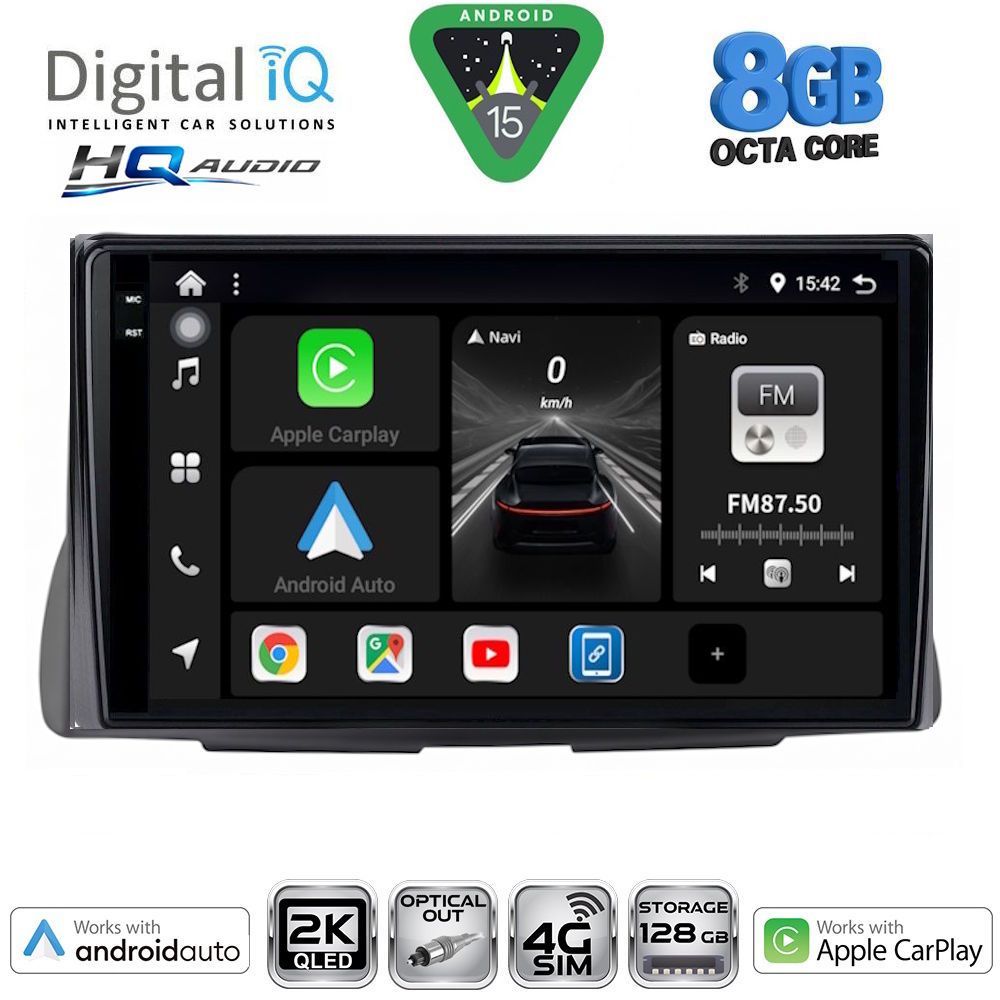 BXK20090_15 DIGITAL IQ BXK 20090_CPAA (9inc) MULTIMEDIA TABLET for CITROEN C2 mod. 2003-2009 - Image 1
