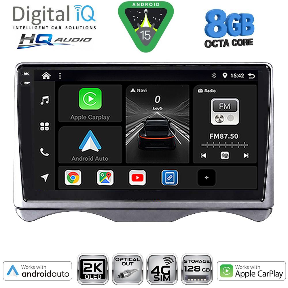 BXK20091_15 DIGITAL IQ BXK 20091_CPAA (9inc) MULTIMEDIA TABLET for CITROEN C3 mod. 2001-2009 (DASHBOARD) - Image 1