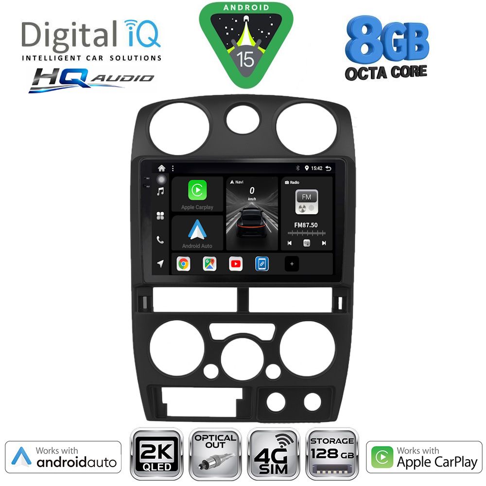 BXK20254BL_15 DIGITAL IQ BXK 20254BL_CPAA (9inc) MULTIMEDIA TABLET for ISUZU D-MAX mod. 2008-2012 (BLACK) - Image 1