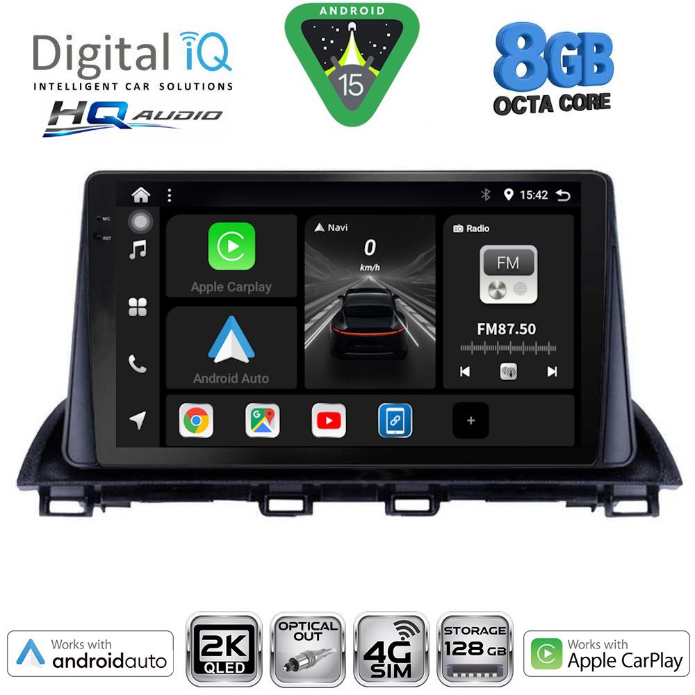 BXK20367_15-1 DIGITAL IQ BXK 20367_CPAA (9inc) MULTIMEDIA TABLET for MAZDA 3 mod. 2014-2019 - Image 1