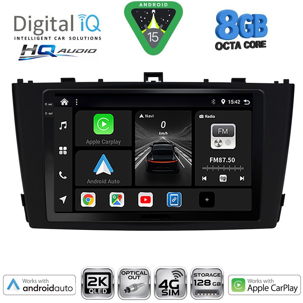 BXK20705BL_15-1 DIGITAL IQ BXK 20705BL_CPAA (9inc) MULTIMEDIA TABLET for TOYOTA AVENSIS (T27) mod. 2009-2015 (BLACK) - Image 1