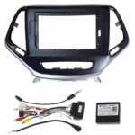 DIQ CR273BLSL (FRAME 10″ for JEEP CHEROKEE mod. 2014>) (BLACK WITH SILVER OUTLINE)