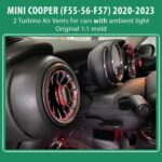 DIQ AMBIENT 8176XB COOPER (F55-56-F57) mod. 2020-2023 (Air Vents with Ambient Light for MINI COOPER (F55-56-F57) mod. 2020-2023 with Ambient Lights) - Image 2