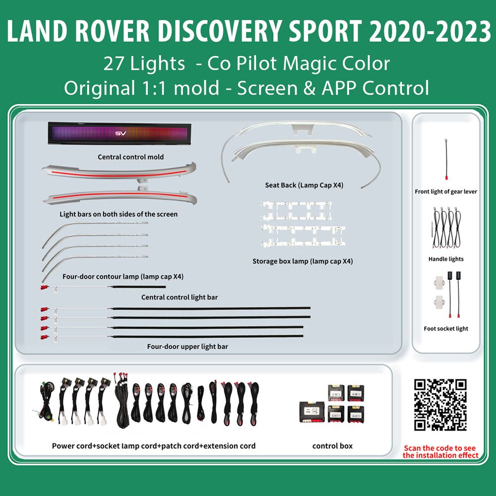 DIQ_LAND-ROVER-DISCOVERY-SPORT-2020-23_ambient_light_27L_01 DiQ AMBIENT LR DISCOVERY SPORT L550 TRIM mod. 2019> (Digital iQ Ambient Light for LAND ROVER DISCOVERY SPORT mod. 2019> with 27 Lights) - Image 1
