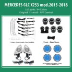 DIQ AMBIENT 8161 DCO - BENZ GLC (X253) (Digital iQ Ambient Light for Mercedes GLC (X253) mod. 2015-2018 with 33 Lights)
