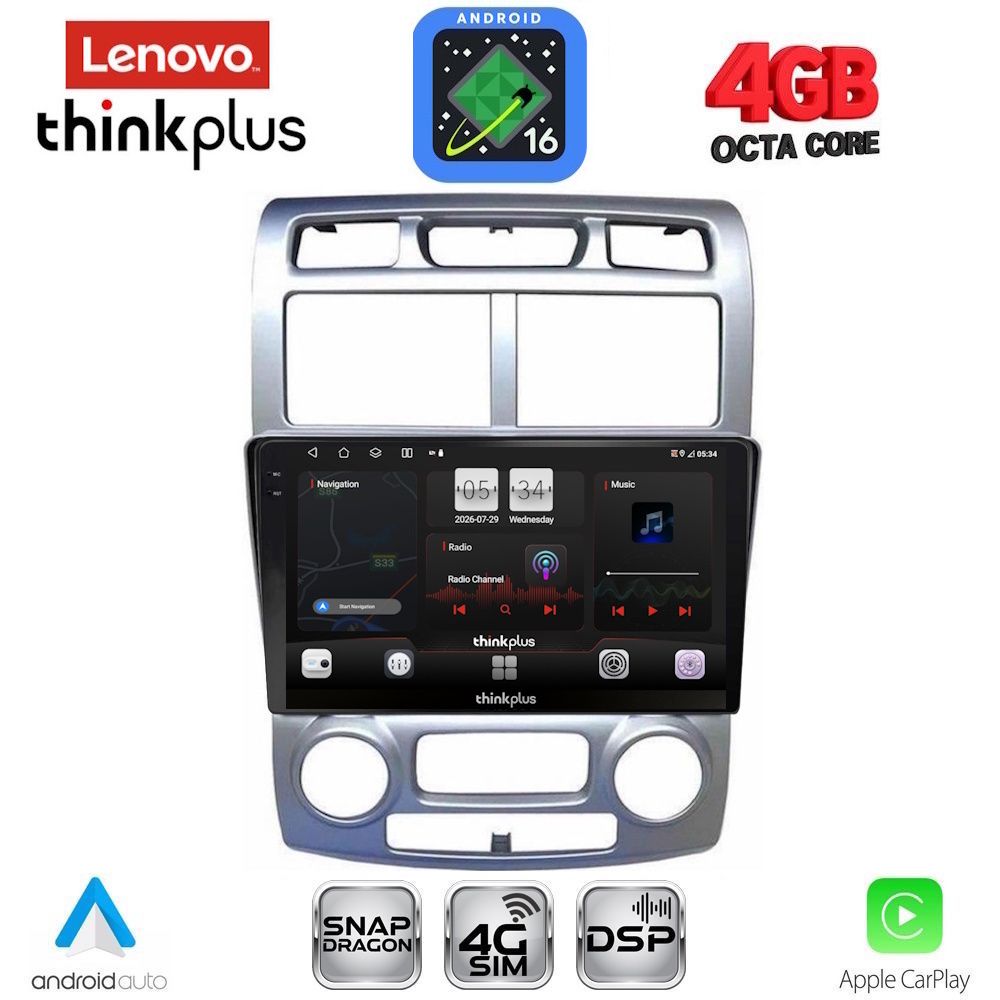 LTG7324CL_16 LENOVO LTG 7324SL_CPA (CLIMA) (9inc) MULTIMEDIA TABLET for KIA SPORTAGE mod. 2004-2010 - Image 1