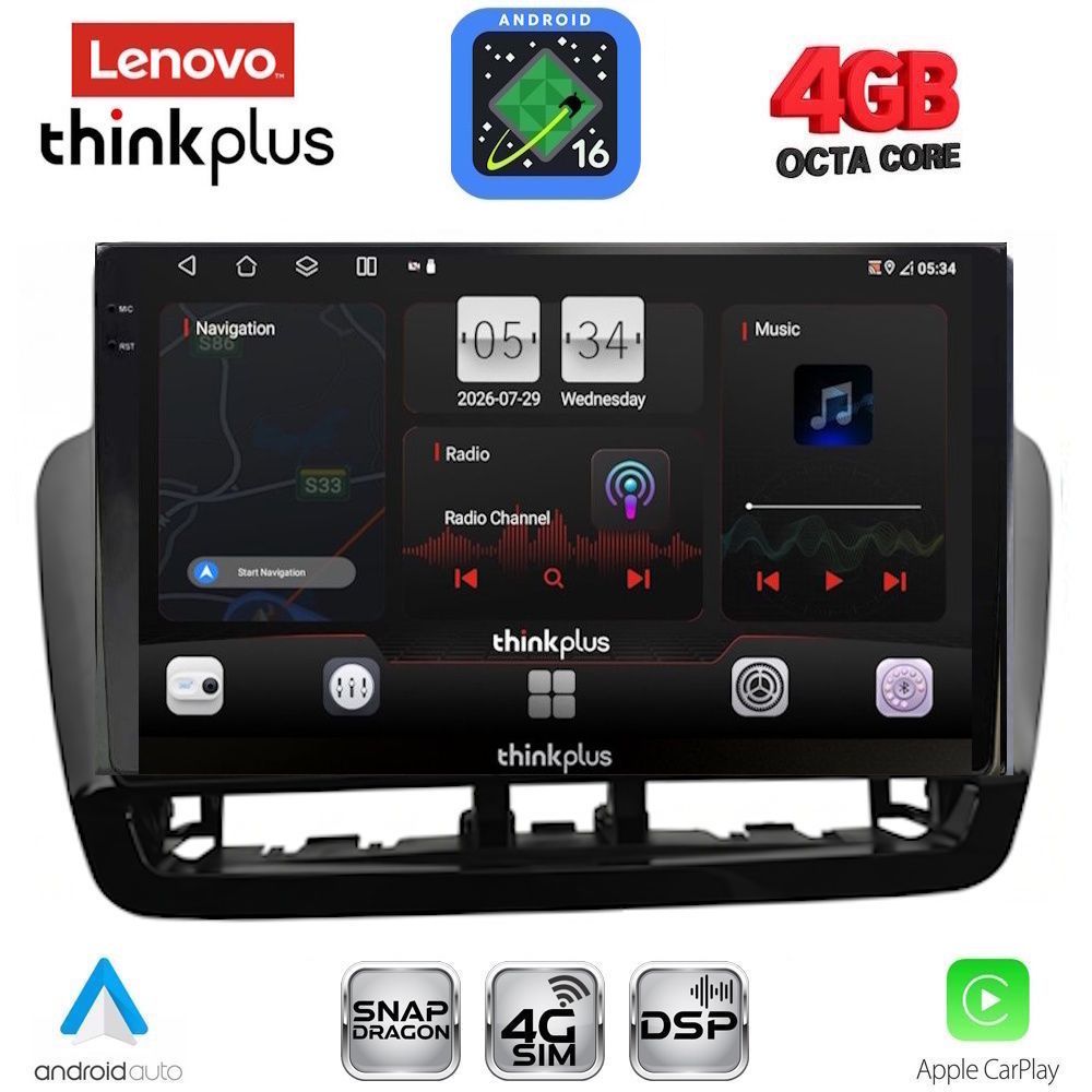 LTG7572BL_16 LENOVO LTG 7572BL_CPA (9inc) MULTIMEDIA TABLET for SEAT IBIZA mod. 2012-2015 - Image 1