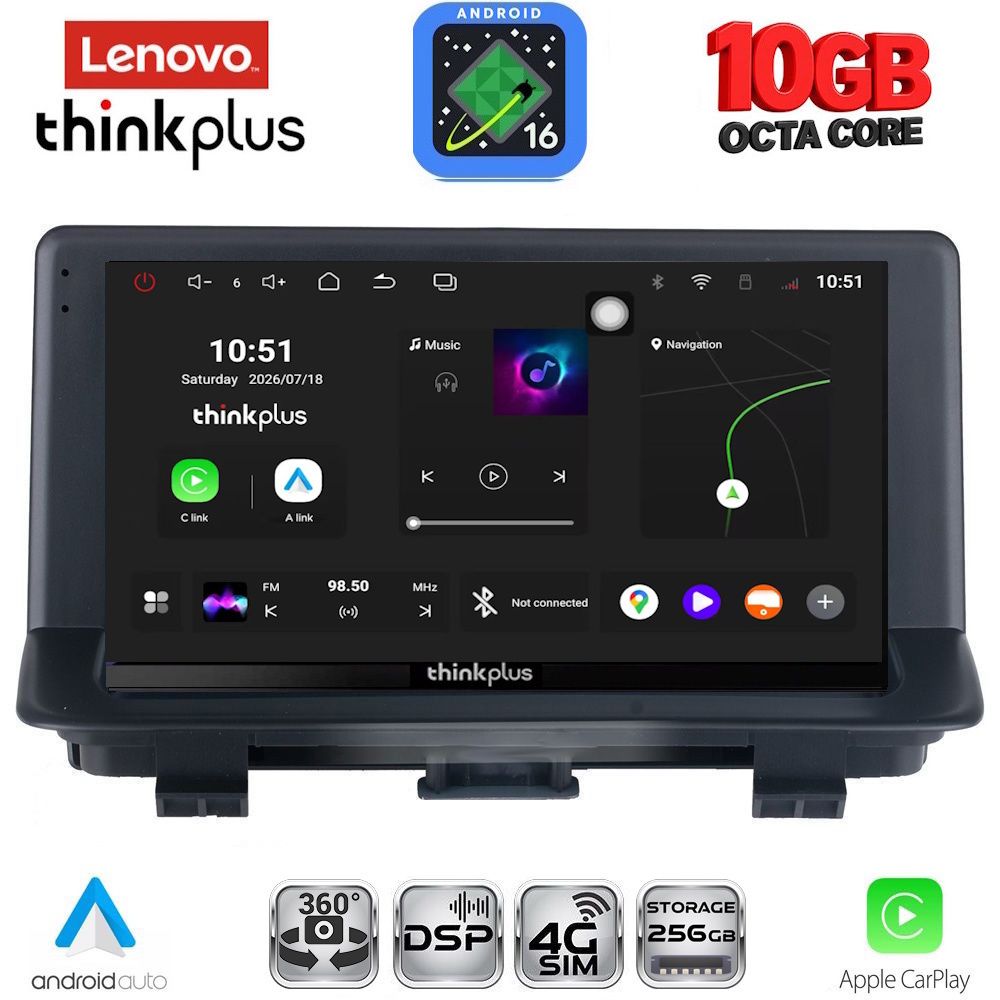 LTM11013_16 LENOVO LTM 11012_CPA (9inc) MULTIMEDIA TABLET for AUDI Q3 mod. 2012-2018 (High Version - Image 1