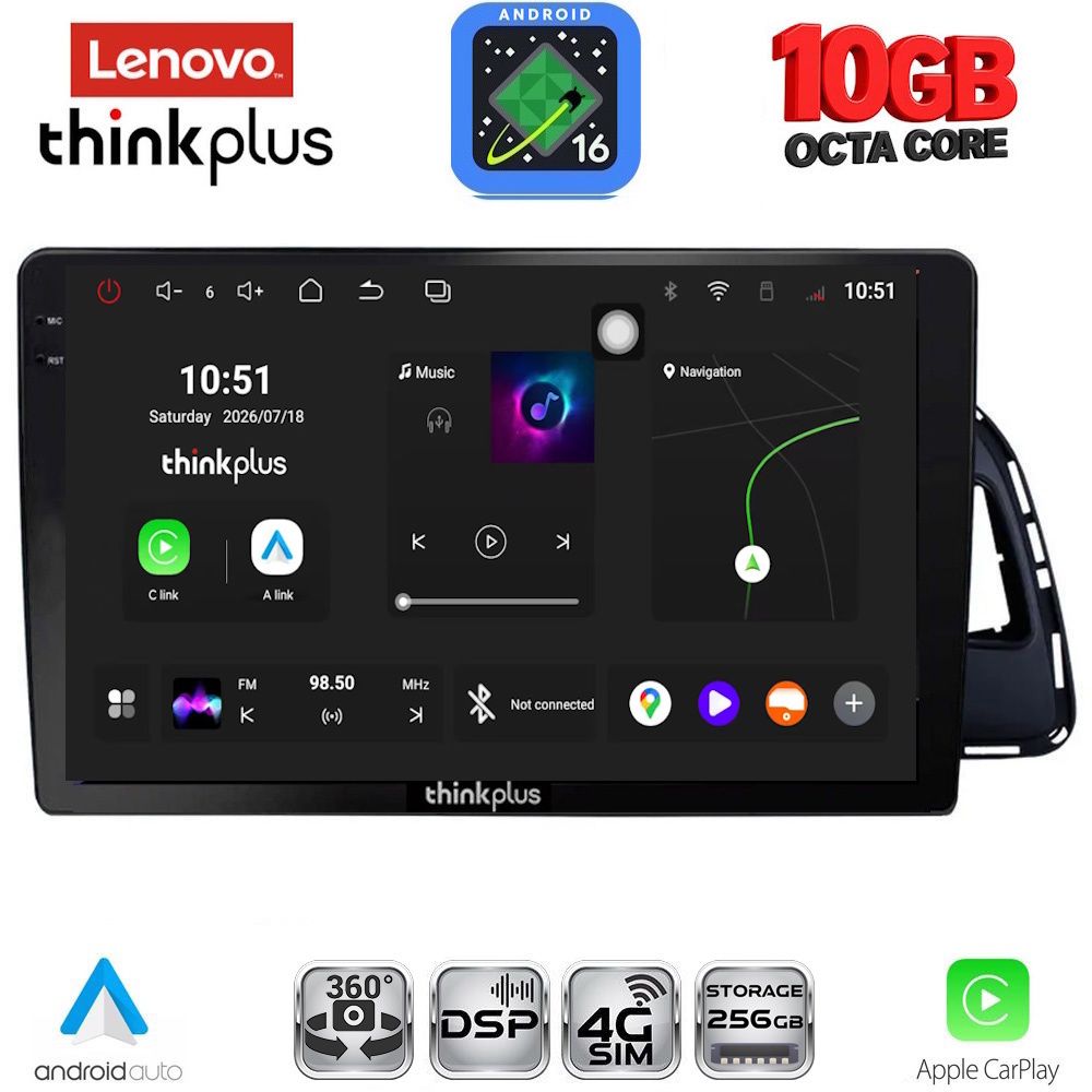 LTM11015_16 LENOVO LTM 11015_CPA (10inc) MULTIMEDIA TABLET for AUDI Q5 mod. 2010-2018 - Image 1