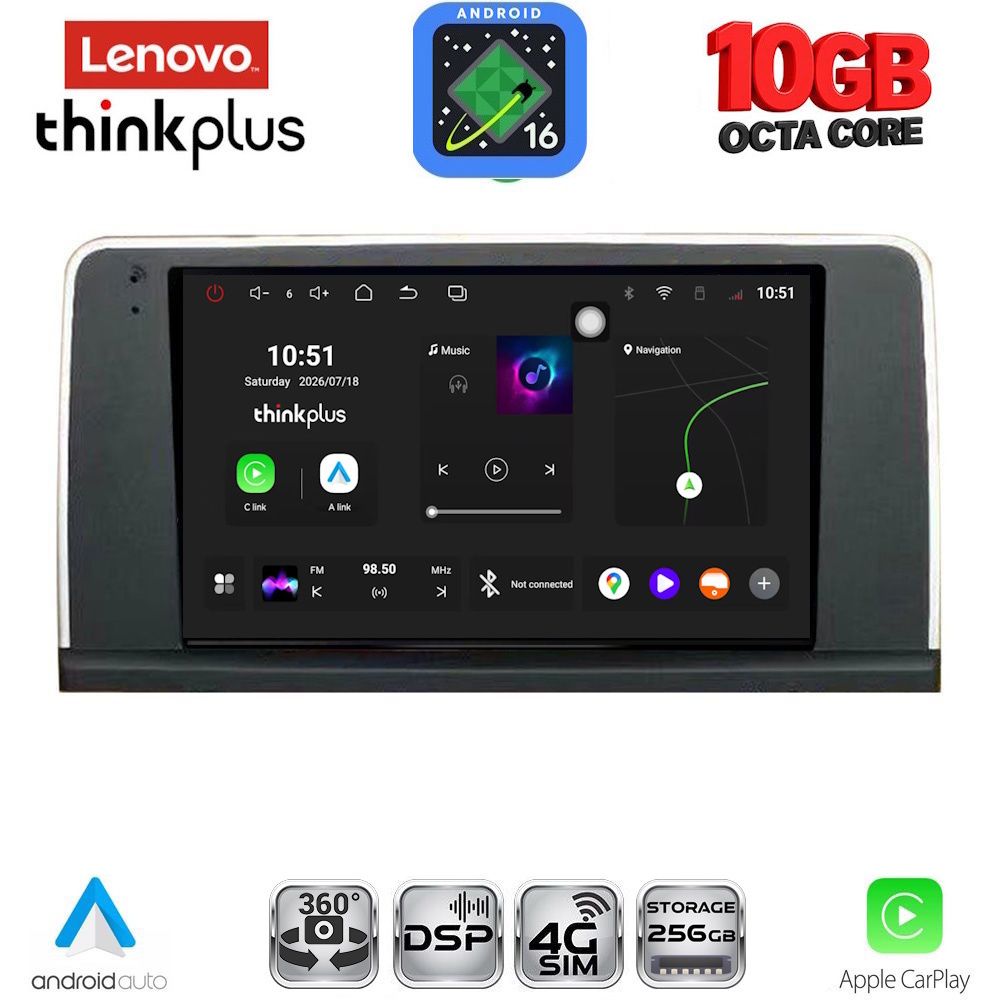 LTM11059_16 LENOVO LTM 11059_CPA (9inc) (CIC) MULTIMEDIA TABLET for BMW X3 (F25) mod. 2011-2013 - Image 1