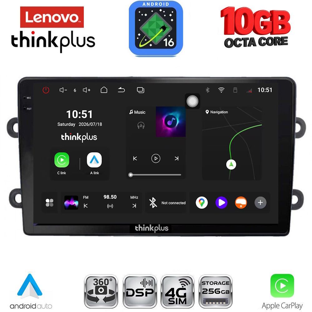 LTM11102_16 LENOVO LTM 11102_CPA (9inc) MULTIMEDIA TABLET for DACIA DUSTER mod. 2012-2019 - Image 1