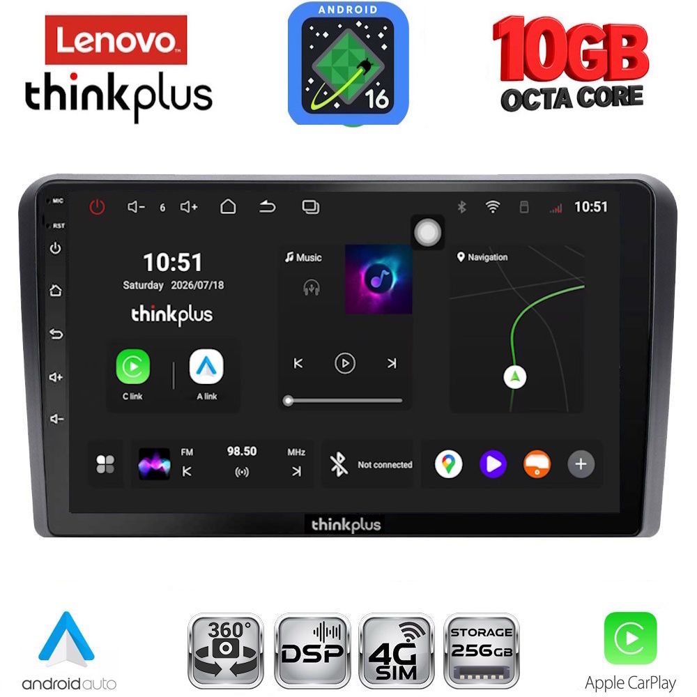 LTM11139_16 LENOVO LTM 11139A_CPA (9inc) MULTIMEDIA TABLET for FIAT PANDA mod. 2003-2012 - Image 1