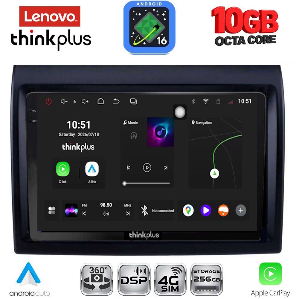 LTM11140_16 LENOVO LTM 11140_CPA (9inc) MULTIMEDIA TABLET for FIAT DUCATO mod. 2006-2011 - Image 1