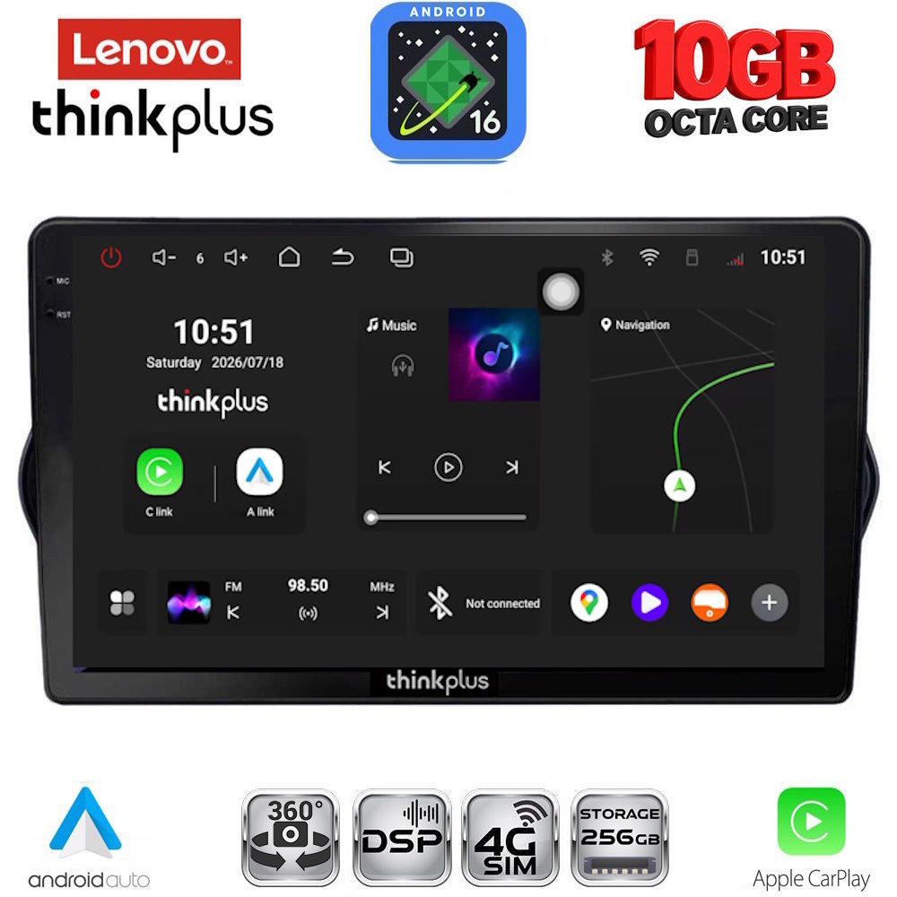 LTM11148_16 LENOVO LTM 11148_CPA (9inc) MULTIMEDIA TABLET for FIAT TIPO mod. 2015-2023 - Image 1