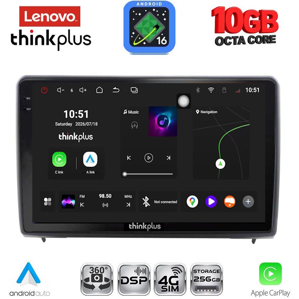 LTM11151_16 LENOVO LTM 11151B_CPA (10inc) MULTIMEDIA TABLET for FORD ECOSPORT mod. 2018-2023 - Image 1