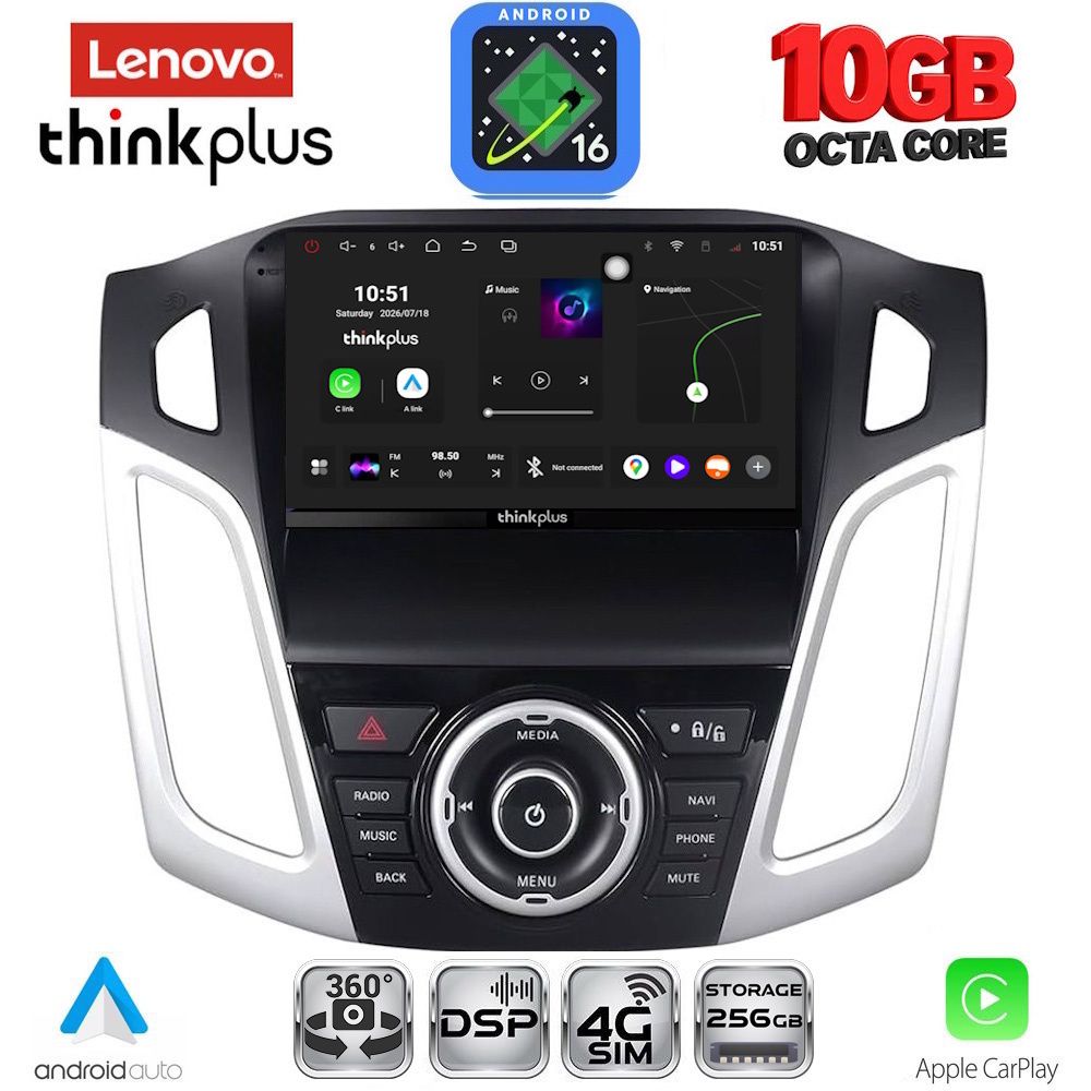 LTM11157_16 LENOVO LTM 11157_CPA (9inc) MULTIMEDIA TABLET for FORD FOCUS mod. 2011-2018 - Image 1
