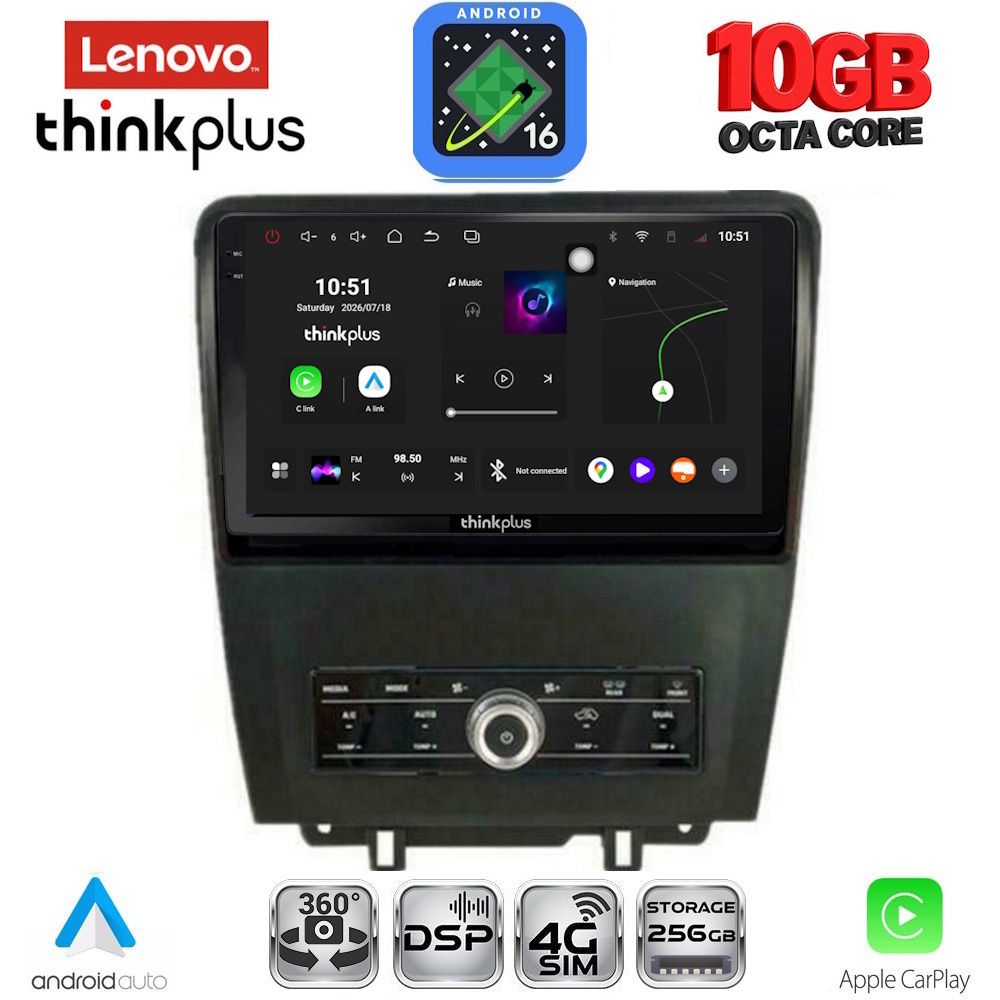 LTM11165_16 LENOVO LTM 11165_CPA (10inc) MULTIMEDIA TABLET for FORD MUSTANG mod. 2010-2015 - Image 1
