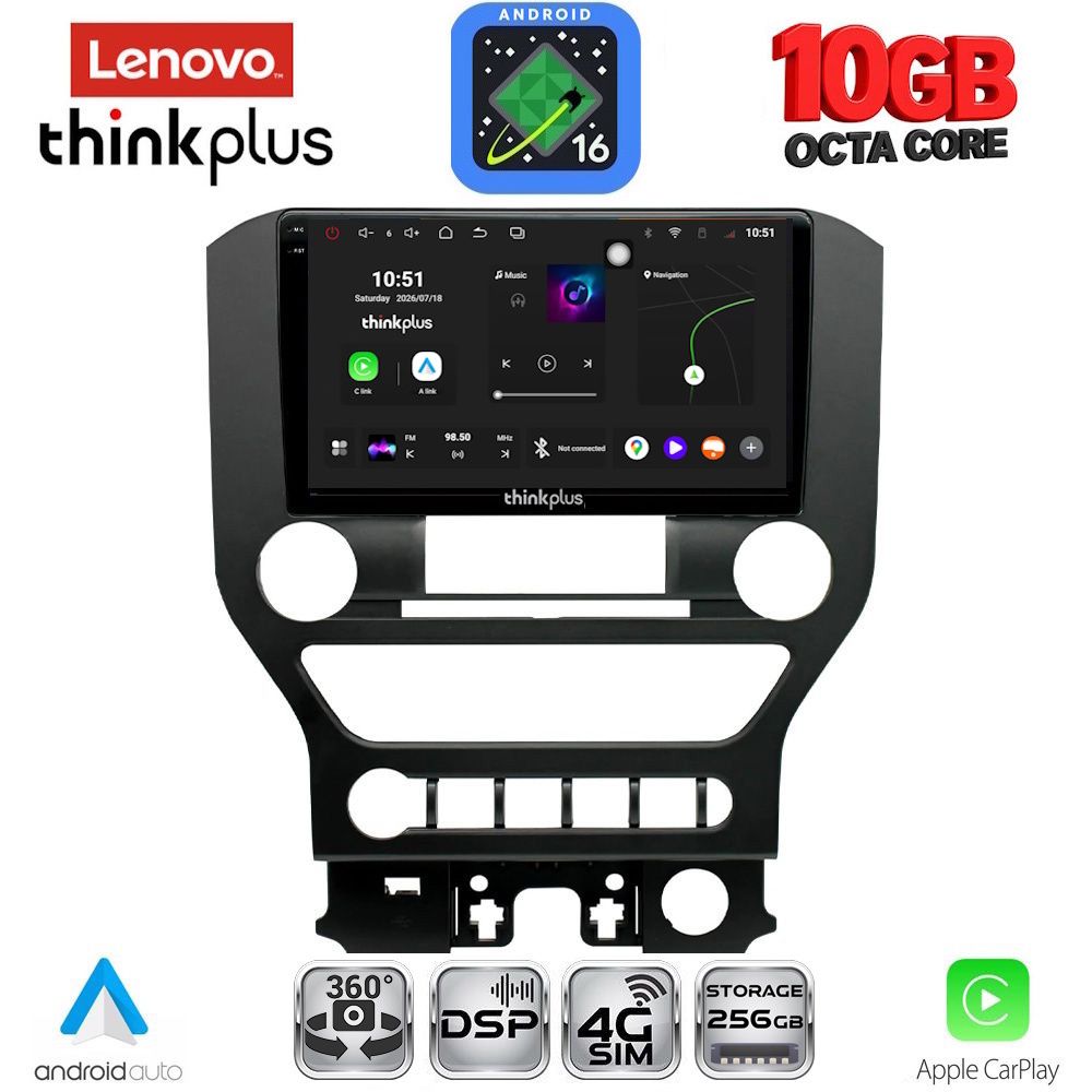 LTM11166_4B-16 LENOVO LTM 11166_CPA 4BUT (9inc) MULTIMEDIA TABLET for FORD MUSTANG mod. 2015-2020 - Image 1