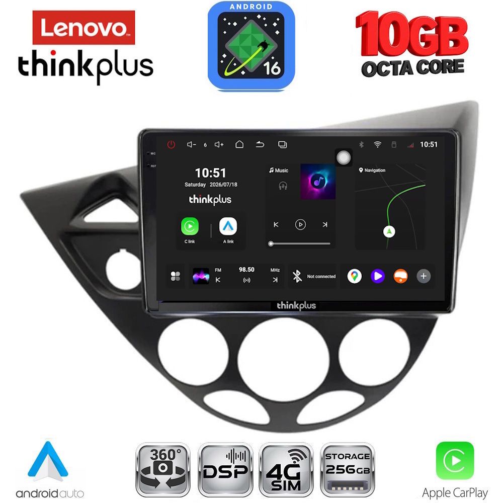 LTM11169_16 LENOVO LTM 11169_CPA (9inc) MULTIMEDIA TABLET for FORD FOCUS mod. 1998-2004 - Image 1