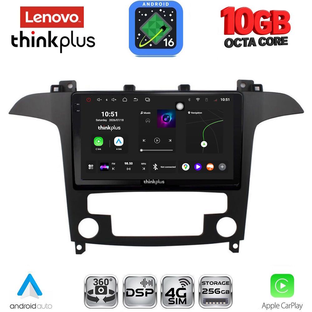 LTM11175CL_16 LENOVO LTM 11175_CPA CLIMA (9inc) MULTIMEDIA TABLET for FORD SMAX mod. 2006-2014 - Image 1