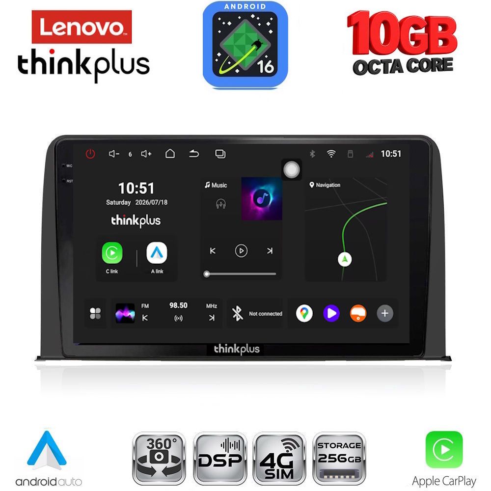 LTM11199_16 LENOVO LTM 11199_CPA (10inc) MULTIMEDIA TABLET for HONDA CRV mod. 2017-2023 - Image 1