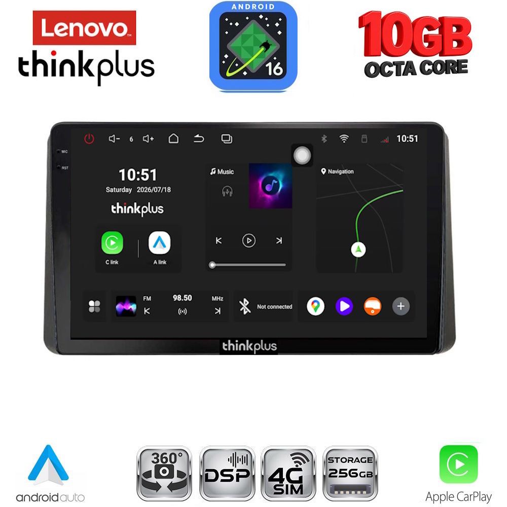 LTM11209-16 LENOVO LTM 11209_CPA (10inc) MULTIMEDIA TABLET for HONDA WR-V mod. 2022+ - Image 1