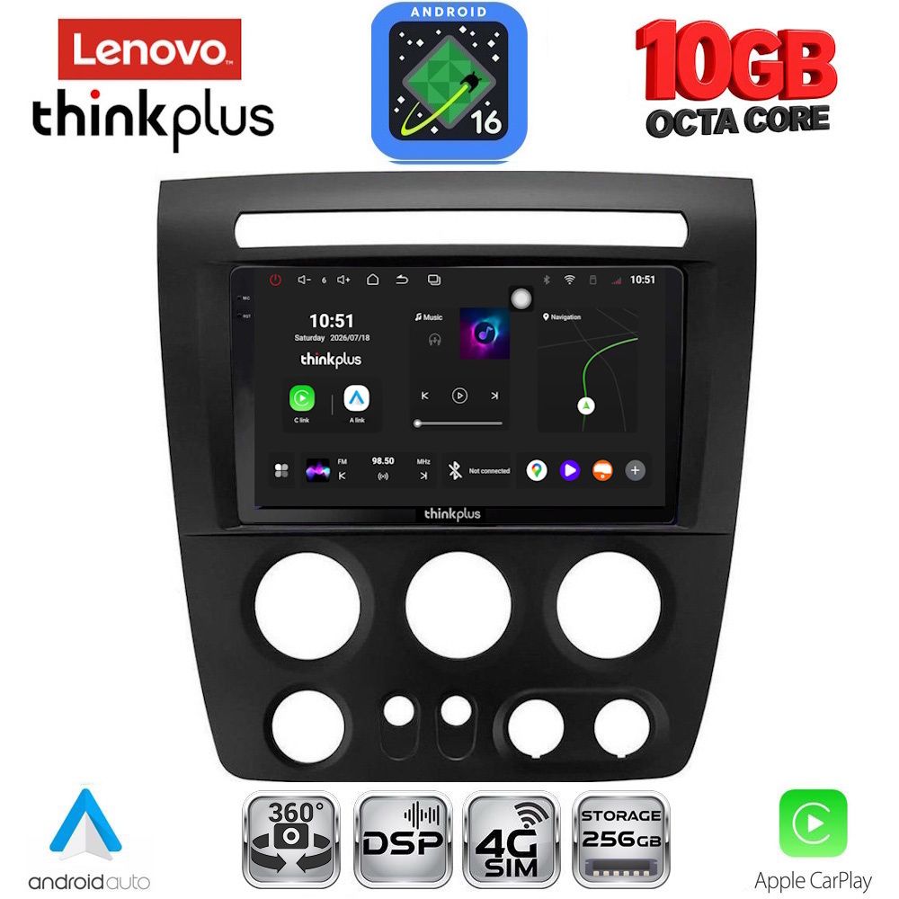 LTM11218_16 LENOVO LTM 11218_CPA (9inc) MULTIMEDIA TABLET for HUMMER H3 mod. 2005-2009 - Image 1