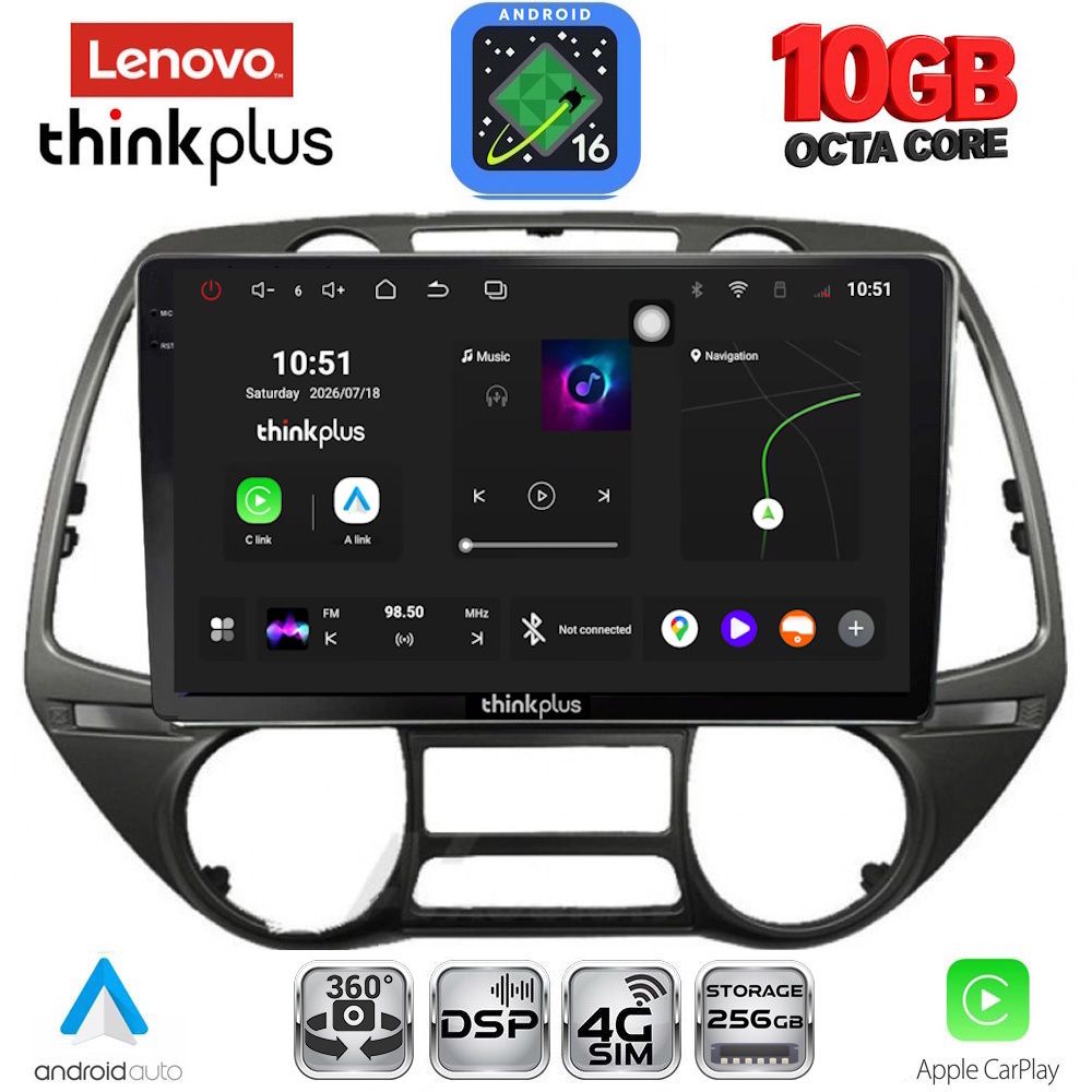 LTM11226_16 LENOVO LTM 11226_CPA (9inc) MULTIMEDIA TABLET for HYUNDAI i20 mod. 2008-2014 - Image 1