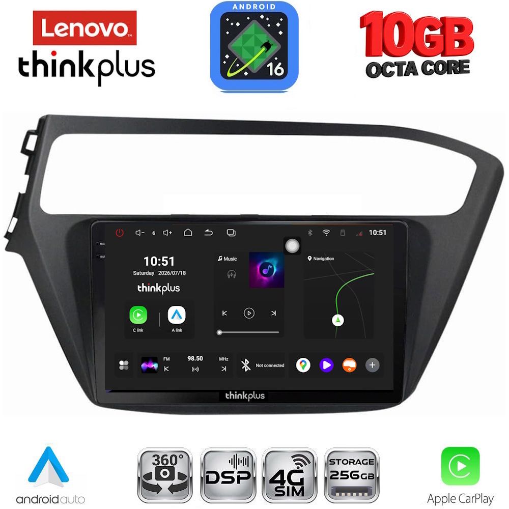 LTM11230_16 LENOVO LTM 11230_CPA (9inc) MULTIMEDIA TABLET for HYUNDAI i20 mod. 2018-2021 - Image 1