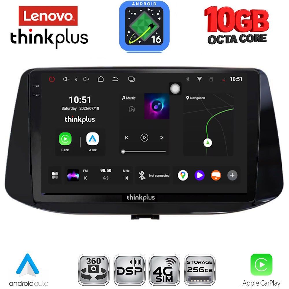 LTM11233_16 LENOVO LTM 11233_CPA (9inc) MULTIMEDIA TABLET for HYUNDAI i30 mod. 2018-2025 - Image 1