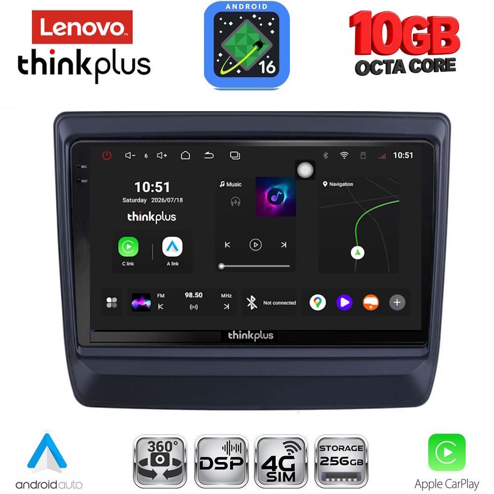 LTM11256_16 LENOVO LTM 11256_CPA (9inc) MULTIMEDIA TABLET for ISUZU DMAX mod. 2020-2026 - Image 1