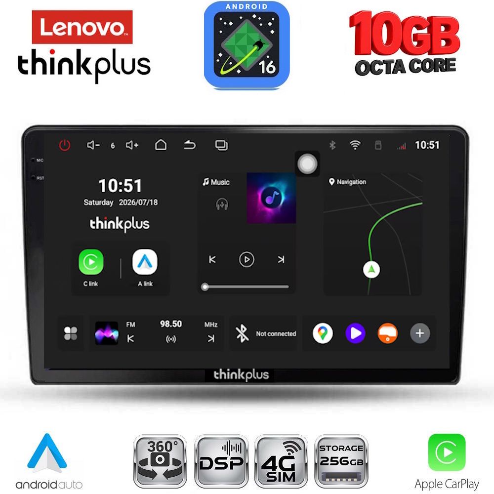LTM11301_16 LENOVO LTM 11301_CPA (9inc) MULTIMEDIA TABLET for KIA CEED mod. 2009-2012 - Image 1